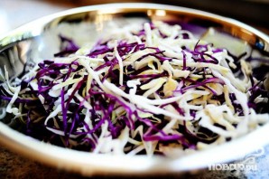 Сэндвичи со свининой и капустой - фото шаг 2